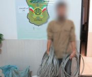 دستگیری سارقان کابل برق توسط پلیس فومن